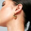 Jewellery Angels Whisper | Amaline 18K Gold Plated Hoop Earrings