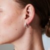 Jewellery Angels Whisper | Greta Silver Plated Huggie Earrings