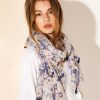 Scarves Angels Whisper | Abstract Print Lightweight Scarf