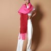 Scarves Angels Whisper | Colour Block Two-Tone Fluffy Scarf