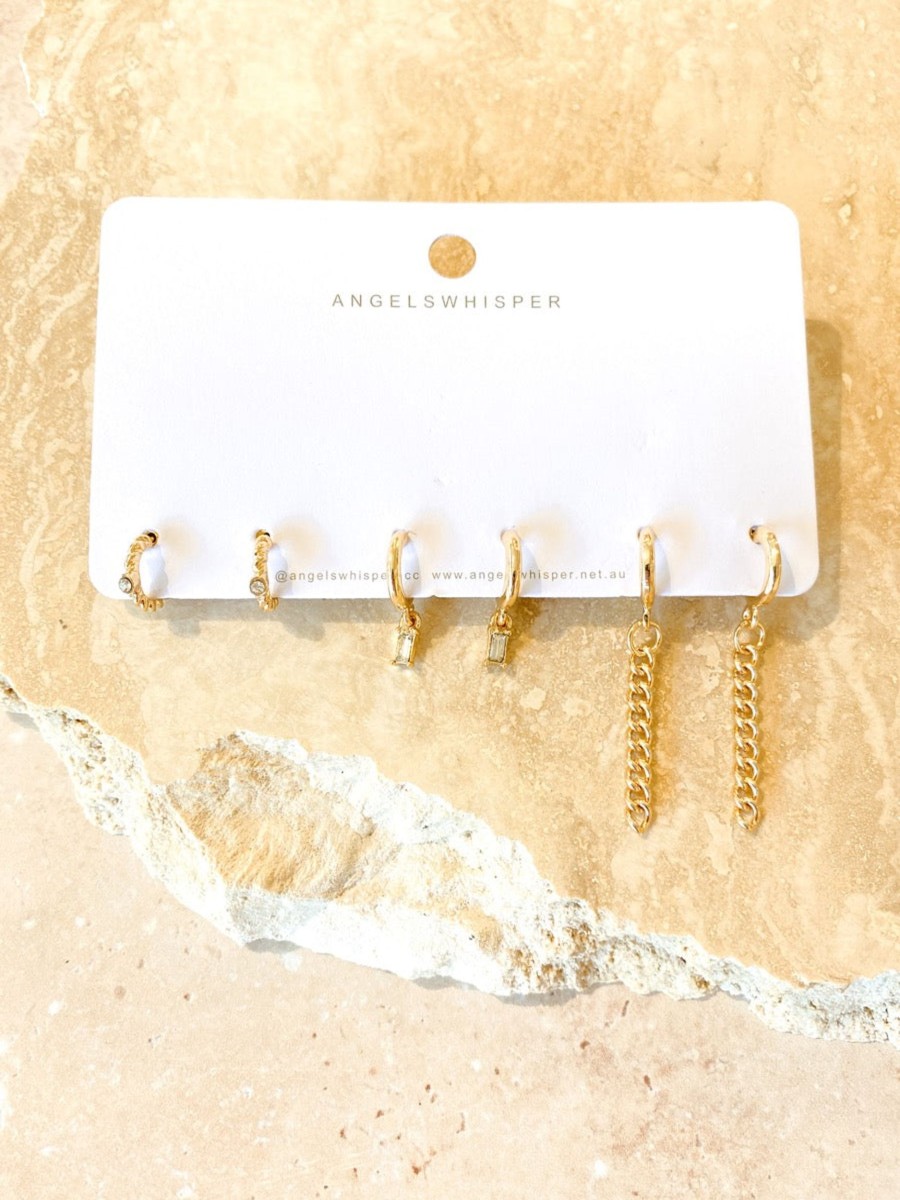 Jewellery Angels Whisper | Camille Trio Earring Set