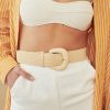 Other Angels Whisper | Eudice Point Buckle Straw Belt