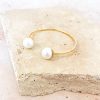 Jewellery Angels Whisper | Faux Pearl Open Cuff