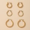 Jewellery Angels Whisper | Luella Textured Hoop Earring Set