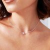 Jewellery Angels Whisper | Single Pearl Sterling Silver Necklace