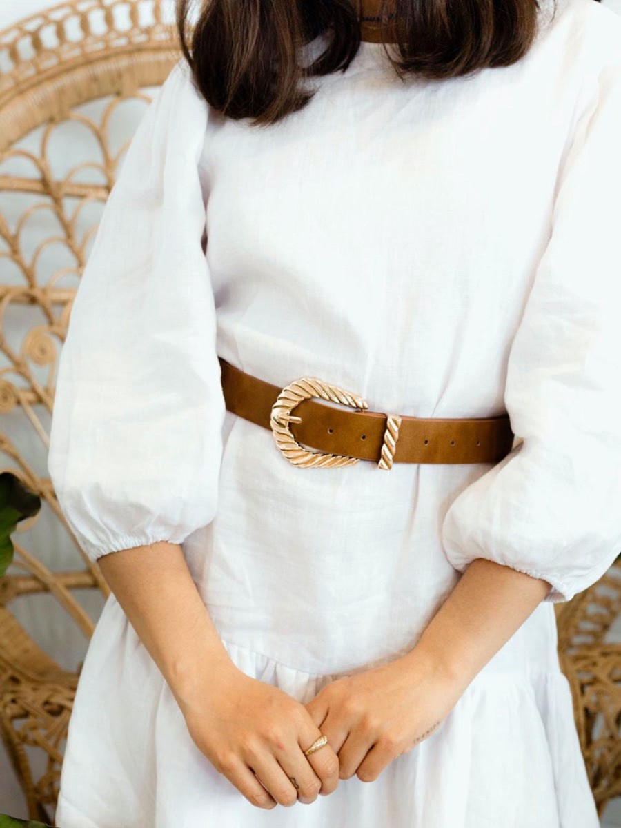 Other Angels Whisper | Amelie Twist Detail Buckle Belt