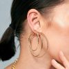 Jewellery Angels Whisper | Farrah Textured Hoops Earring Set