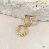 Jewellery Angels Whisper | Lelia Gold Plated Hoop Earrings