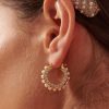 Jewellery Angels Whisper | Pearl Stud 18K Gold Plated Earrings