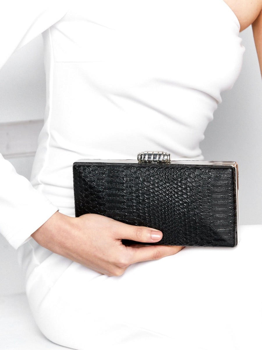 Bags Angels Whisper | Ciara Croc-Effect Clutch