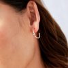 Jewellery Angels Whisper | Minimal Diamante Silver Plated Earrings