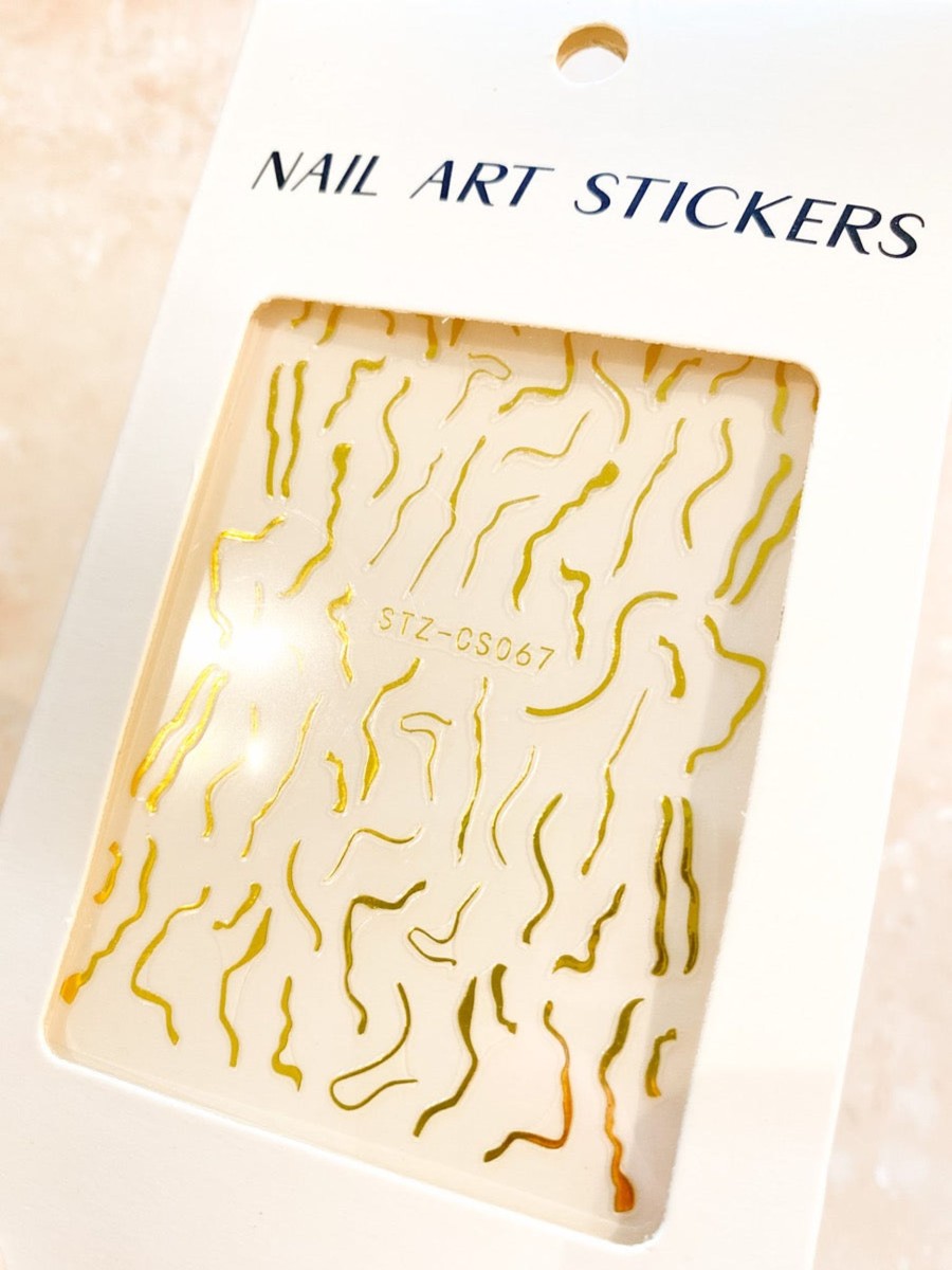 Other Angels Whisper | Abstract Swirl Nail Art Stickers