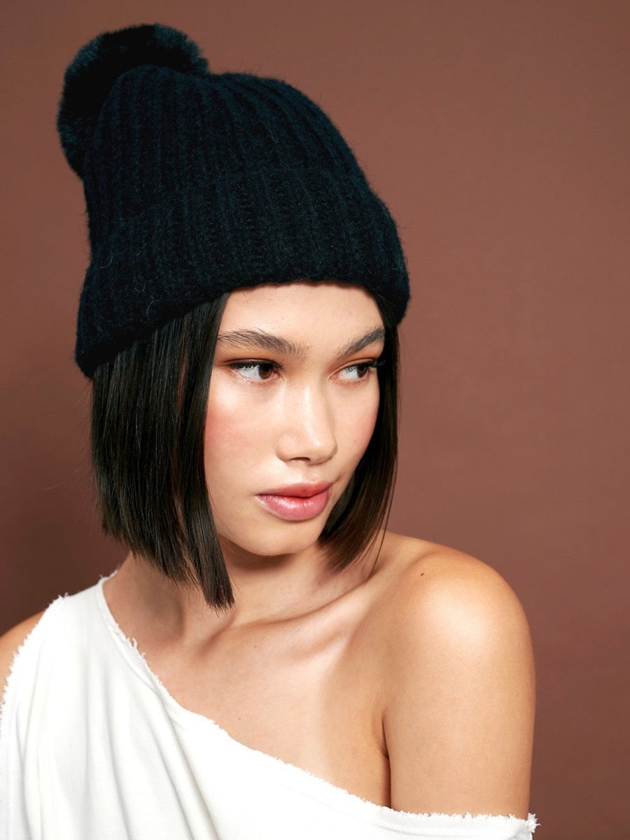 Headwear Angels Whisper | Classic Pom Knit Beanie