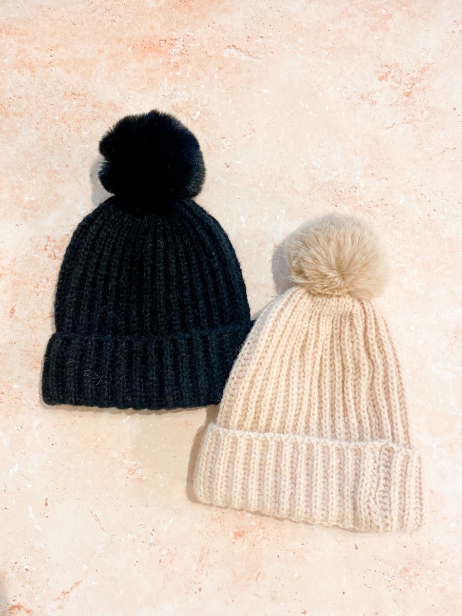 Headwear Angels Whisper | Classic Pom Knit Beanie