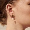 Jewellery Angels Whisper | Clamshell Pearl 18K Gold Plated Earrings