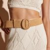 Other Angels Whisper | Alora Round Buckle Straw Belt