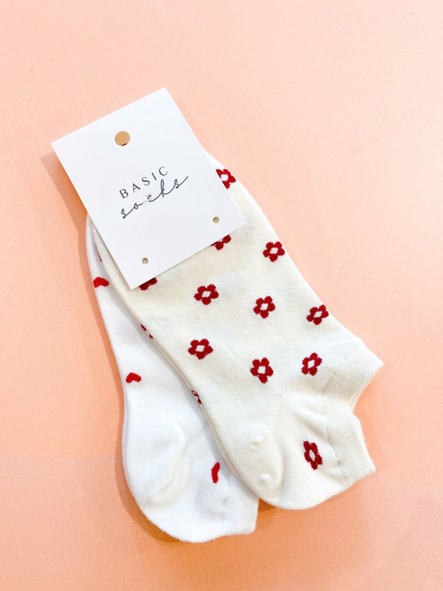 Other Angels Whisper | Hearts & Daisies Ankle Socks 2 Pack