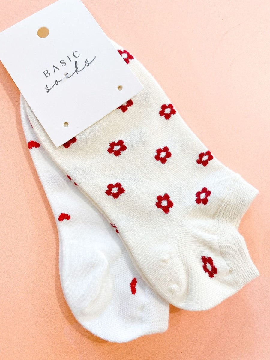 Other Angels Whisper | Hearts & Daisies Ankle Socks 2 Pack