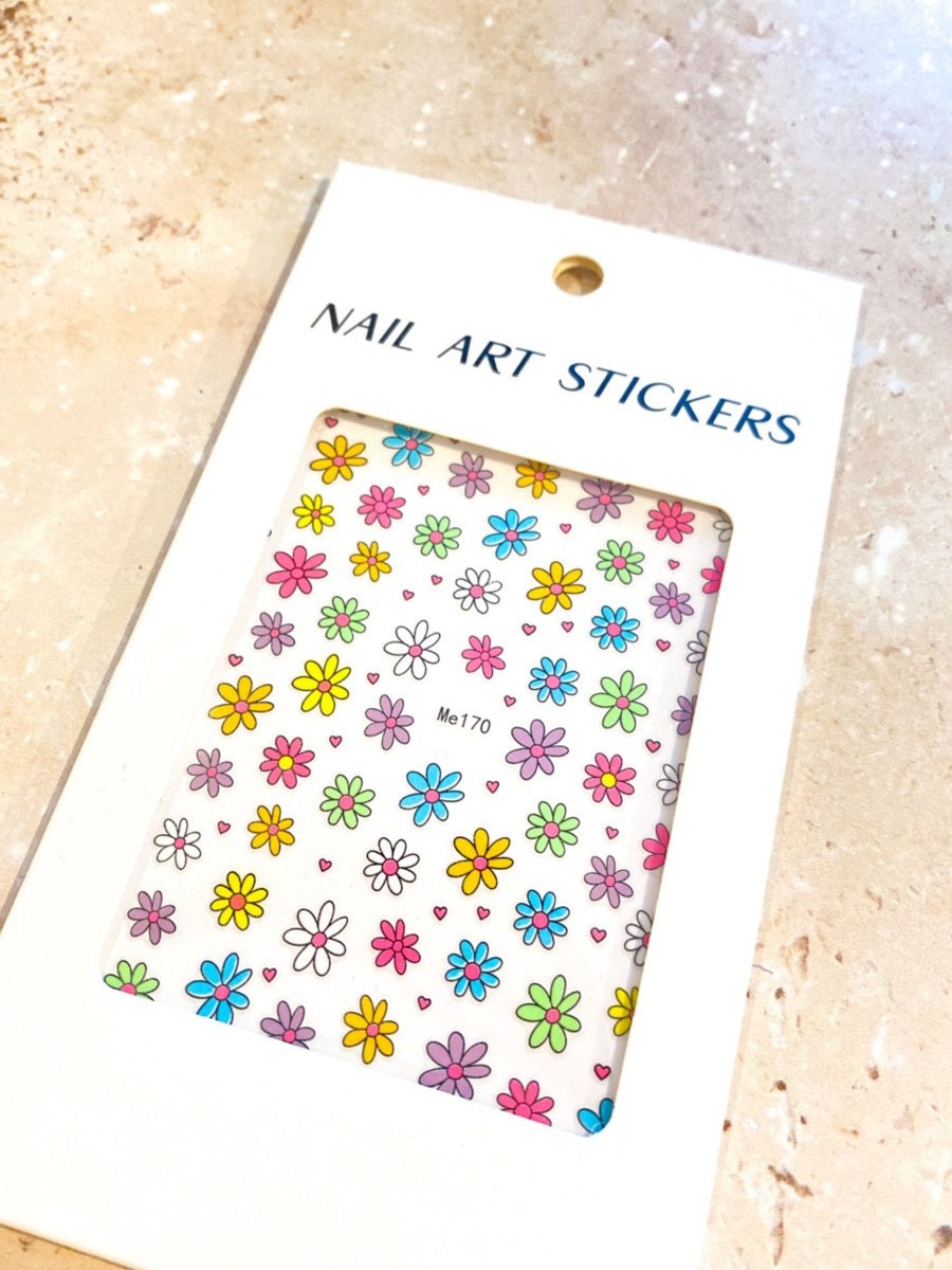 Other Angels Whisper | Colourful Daisies Nail Art Stickers