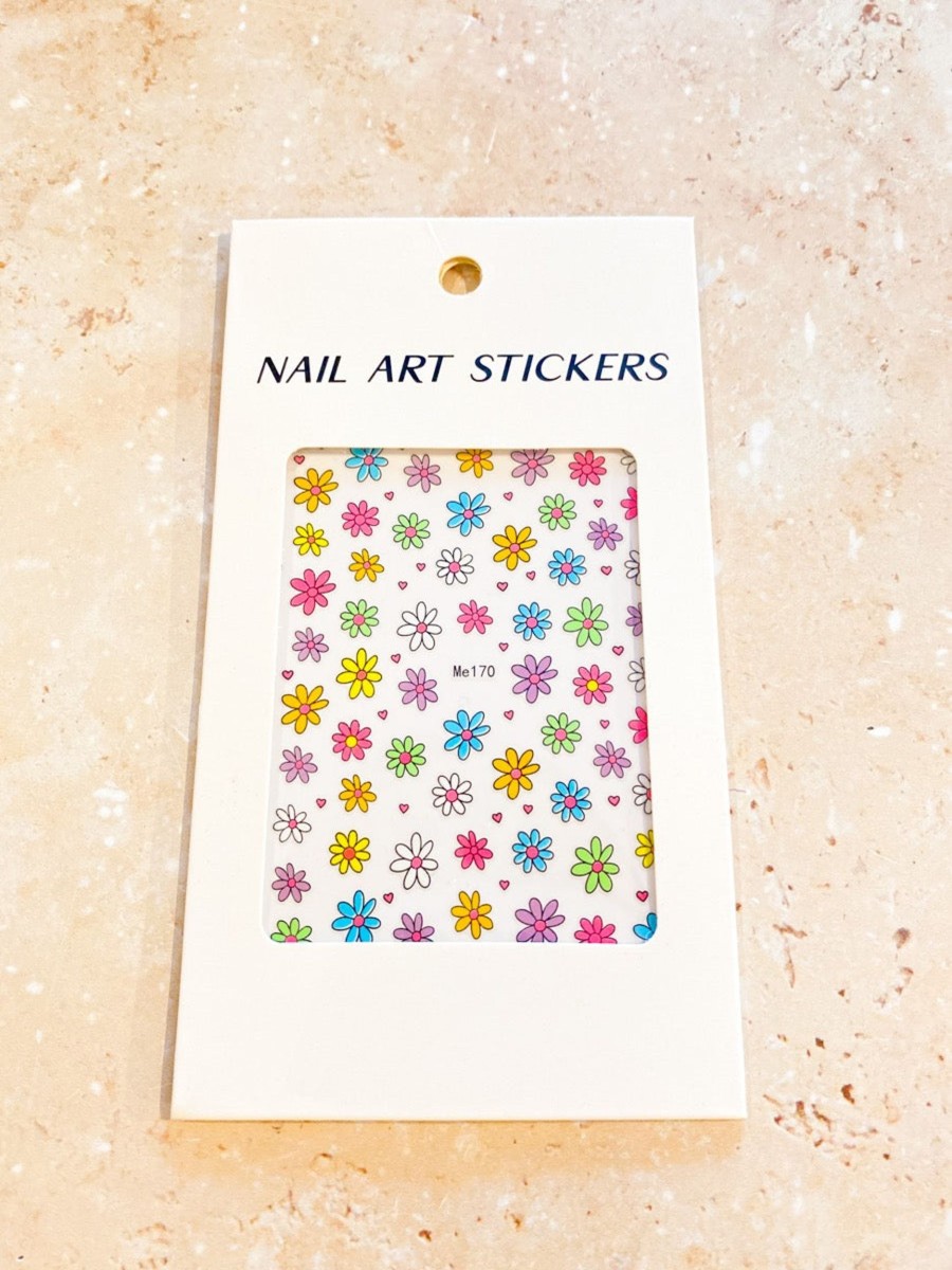 Other Angels Whisper | Colourful Daisies Nail Art Stickers