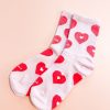 Other Angels Whisper | Valentine Rib Neck Crew Socks