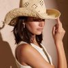 Headwear Angels Whisper | Shell Trim Summer Straw Hat