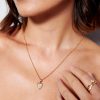 Jewellery Angels Whisper | Diamante Heart Gold Plated Necklace