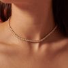 Jewellery Angels Whisper | Tennis Diamante 18K Gold Plated Necklace