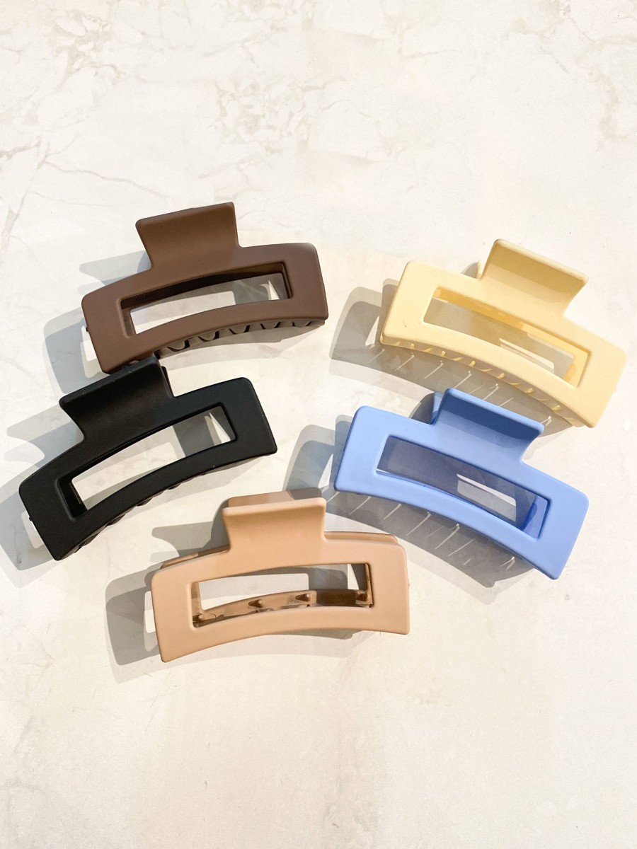 Hair Accessories Angels Whisper | [Restocked] Matte Rectangular Claw Clip