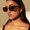 Other Angels Whisper | Seoni Square Cat Eye Sunglasses Black