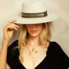 Headwear Angels Whisper | Sophia Ribbon Trim Boater Hat