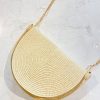 Bags Angels Whisper | Rudy Half Moon Chain Crossbody Bag - Beige