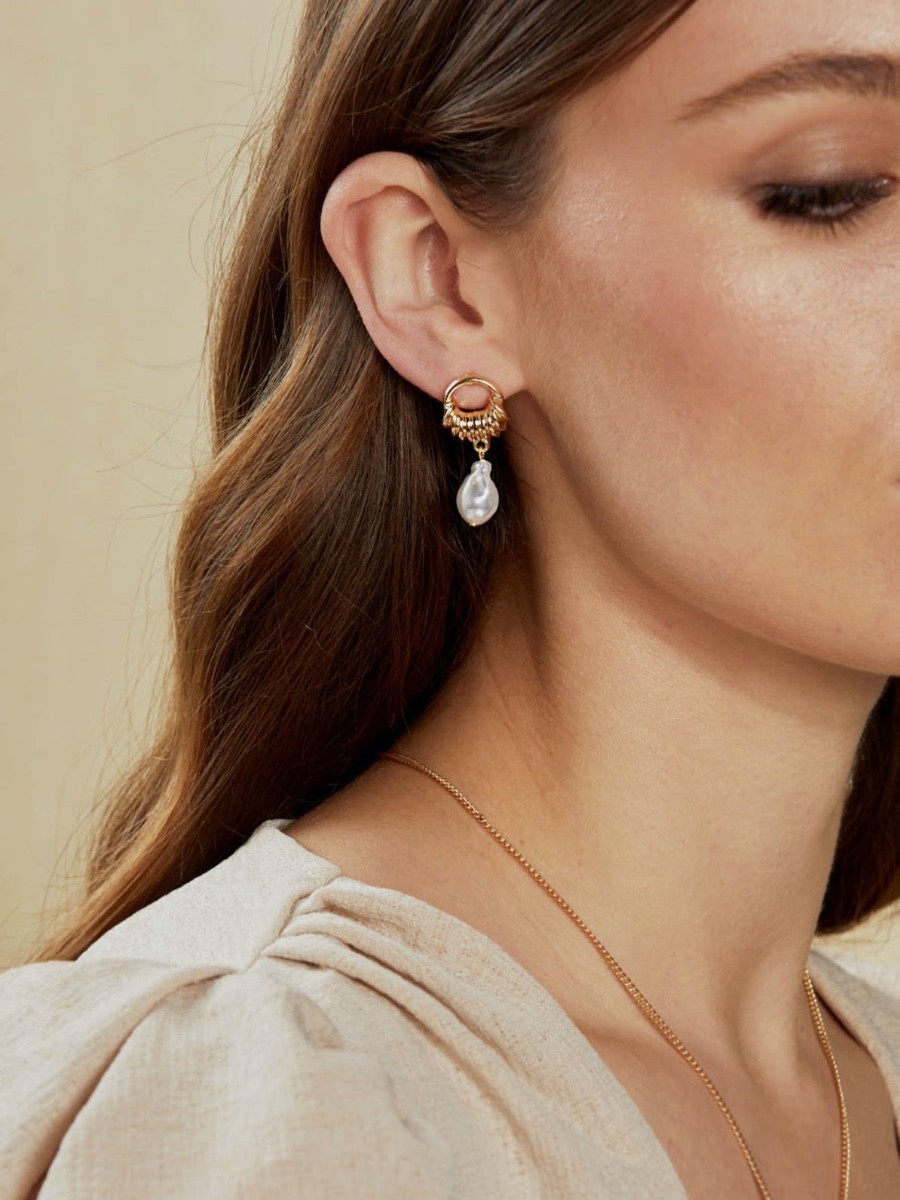 Jewellery Angels Whisper | Monaco Pearl Drop Earrings