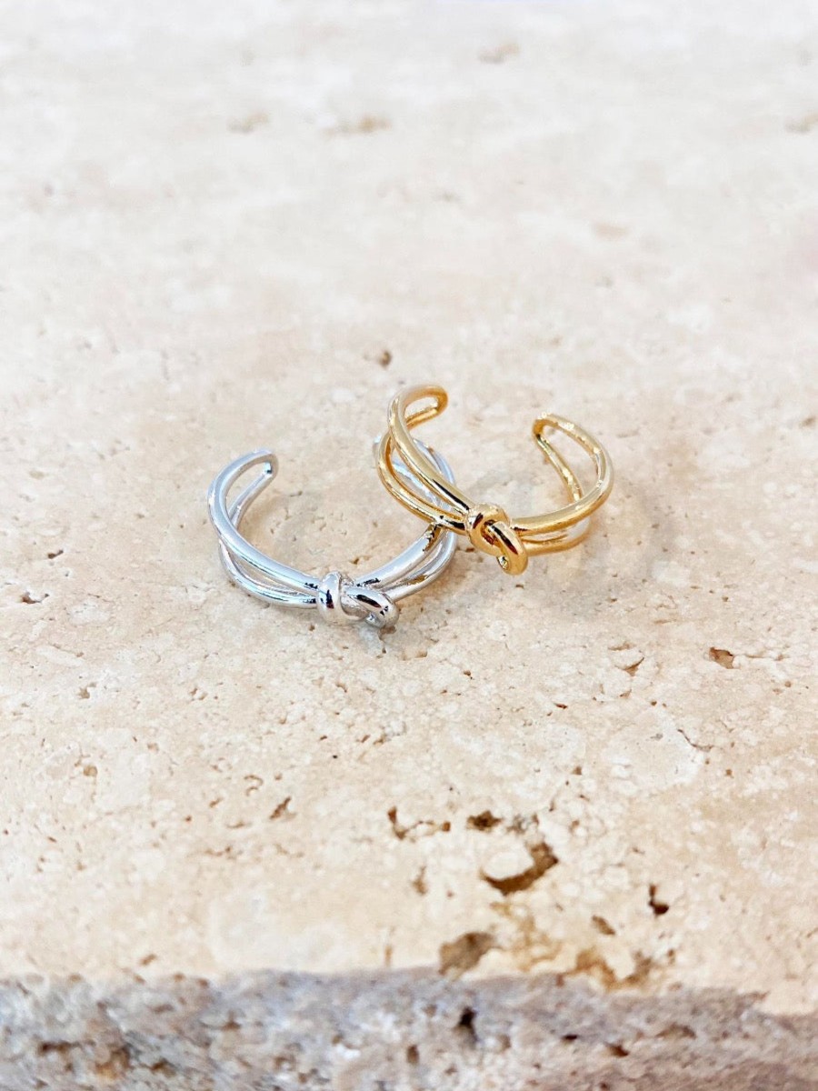 Jewellery Angels Whisper | Single Knot Crossover Ring