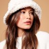 Headwear Angels Whisper | Jennie Sherpa Bucket Hat-White