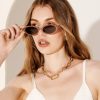 Other Angels Whisper | Beatrice Retro Oval Frame Sunglasses