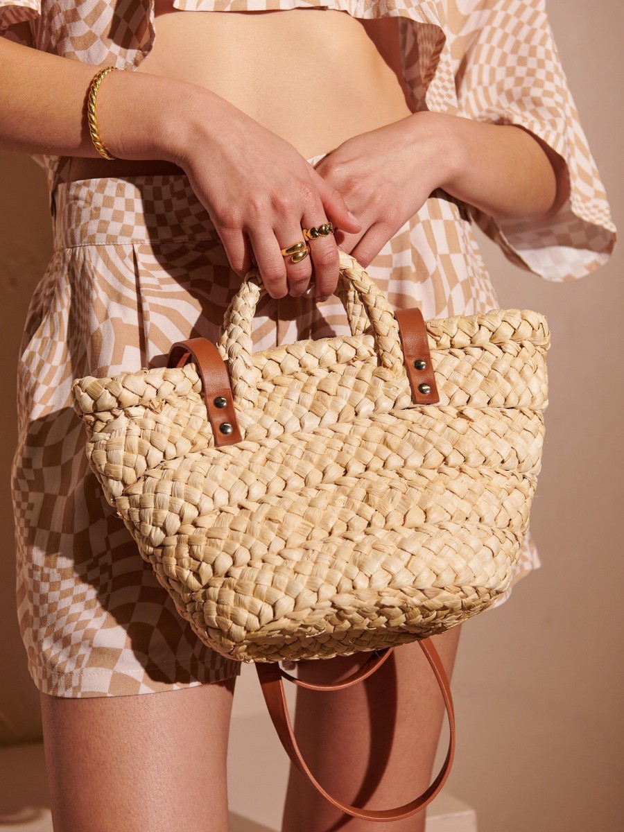 Bags Angels Whisper | Annie Picnic Summer Straw Bag - Small